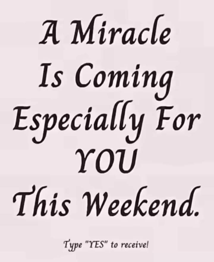 mastertheloa8's tweet photo. I am ready for my miracle!
Thank you🙏 https://t.co/3XRoZEcuyv