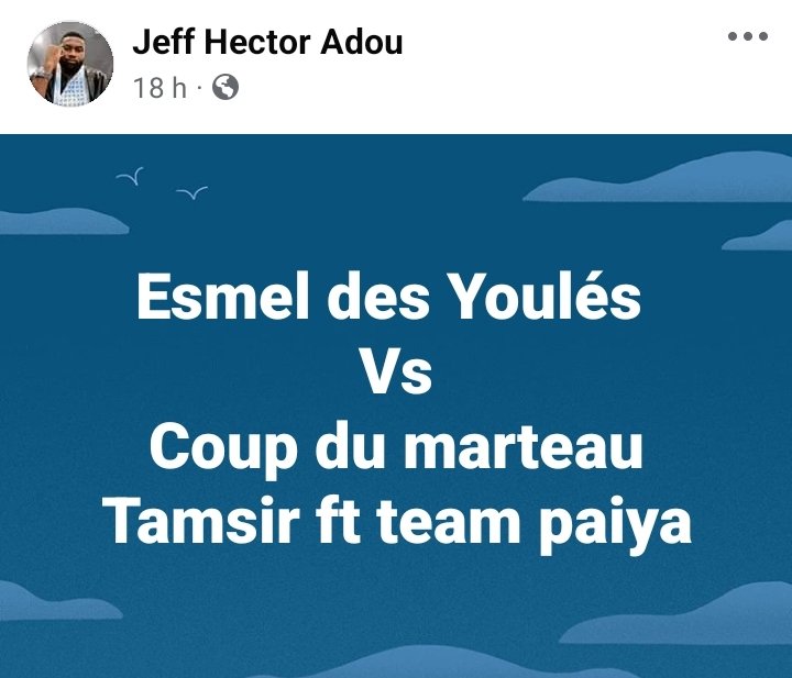 hdrewxxl's tweet photo. C'est vrai que coup du marteau a traversé les frontières hein mais Esmel des Youles n'est pas son camarade.
Par exemple 1er Gaou a traversé les frontières mais Waye Zebetou des garagistes n'est pas son camarade https://t.co/x5chjaiWow
