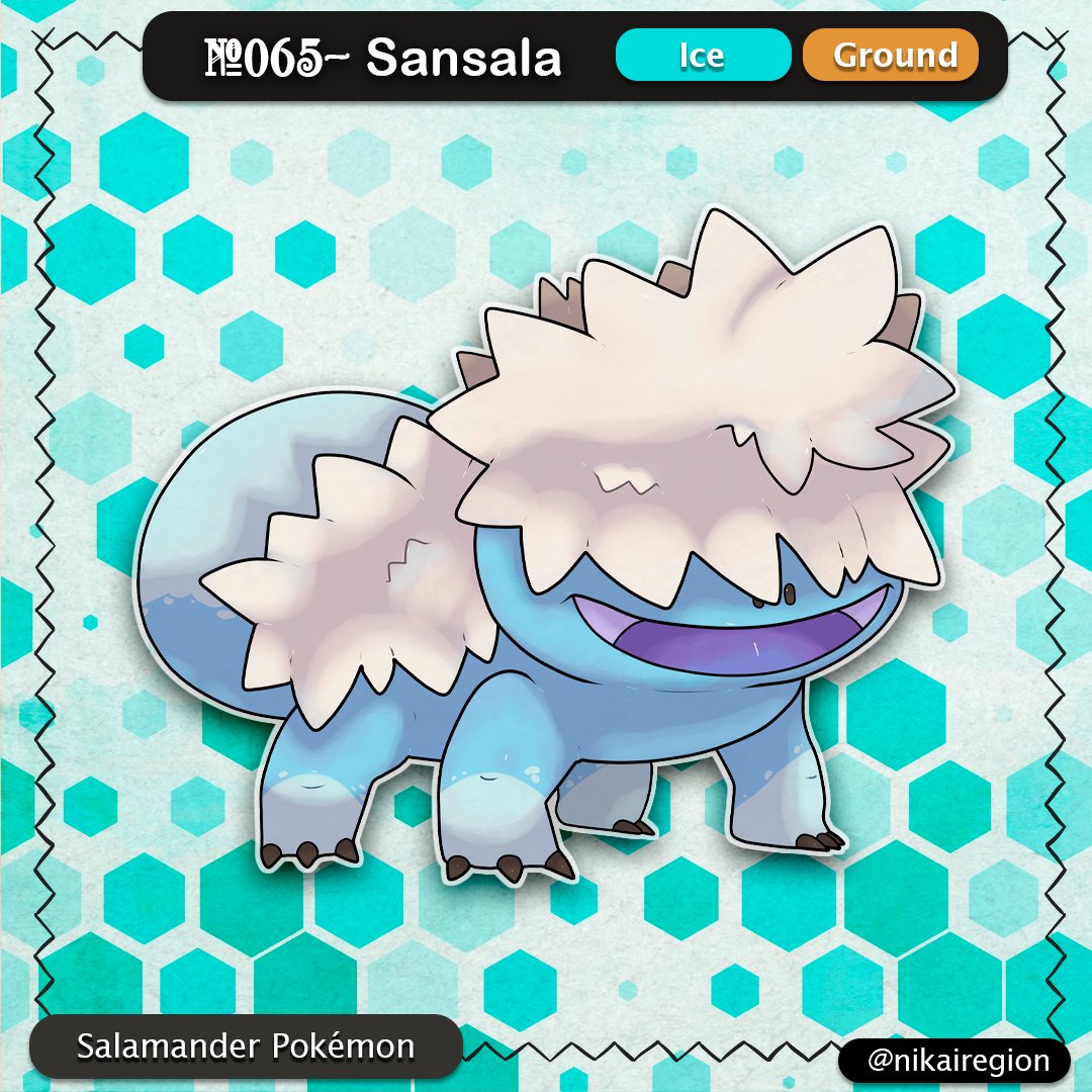 NikaiRegion's tweet photo. ⛩️Snow Salamander Pokémon⛩️
https://t.co/RPCJ1x5RaZ
Based on Japanese Salamander and Hanzaki (Yokai)
#fakemon #art #salamander #icetype #groundtype #avalanche #earthquake #digitalart #sugimori #pokedex #fakedex #pokemonart #fanart #hanzaki #yokai #japan #japanese https://t.co/9Xchtgxhos