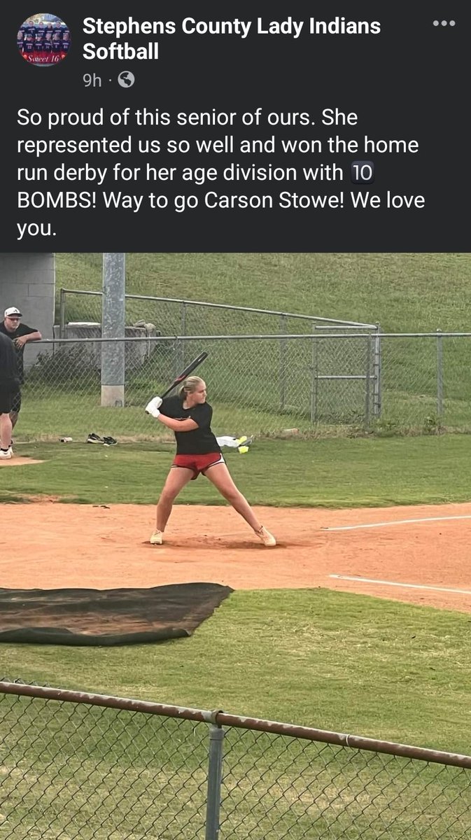 KelleyEc's tweet photo. Congratulations!🥎💣@stowe_carson https://t.co/ZZkejUMfOI