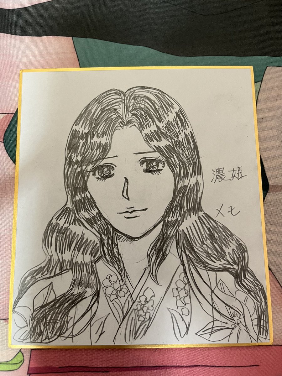 本日のラストは謎が多い伝説の女性濃姫様
#イラスト
#歴史創作 