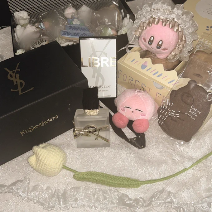友達が誕生日にずっと欲しかったYSLのヘアミストをくれました..かわいいクッキーや写真はないのですがケーキなども頂いてとても幸せでした.. 