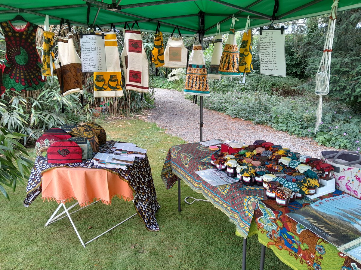 FOMA_UK's tweet photo. Looking forward to welcoming FOMA members to the annual summer garden party this afternoon. 
Our pop up fundraising shop is ready - all proceeds help to fund our community projects in Malawi 🇲🇼 https://t.co/RqhGPUiTlV