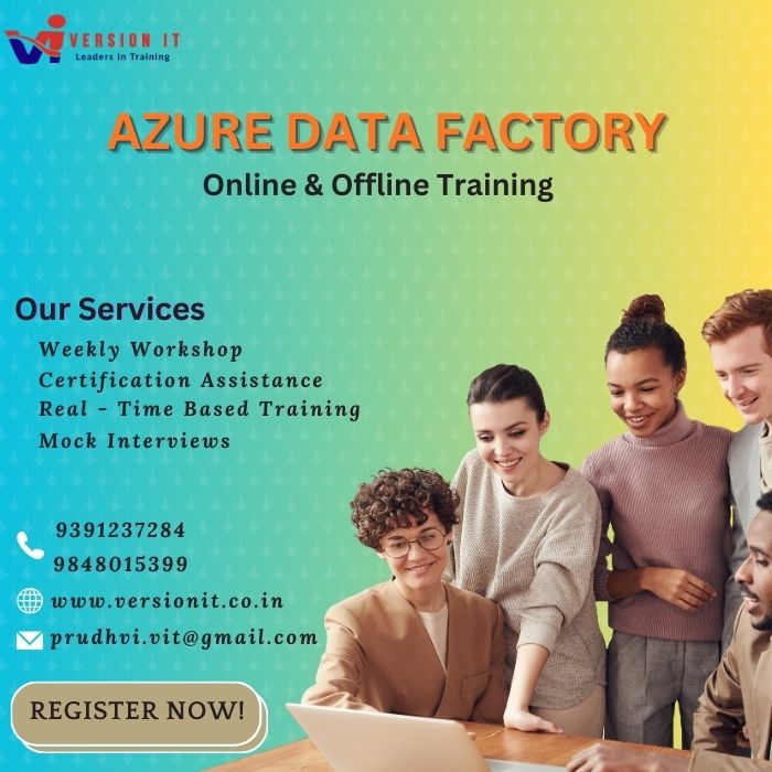 VersionitCloud's tweet image. AZURE DATA FACTORY (ADF)
📷New Batch Starting Online/Offline Demo
📷Duration: 2 Months
📷Version IT - Best Training Institute In Hyderabad, Ameerpet.
Visit Our Website: versionit.co.in/azure-data-fac…

#azuredatafactorytraininginhyderabad #azuredatafactorycourse 
@9391237284/9848015399