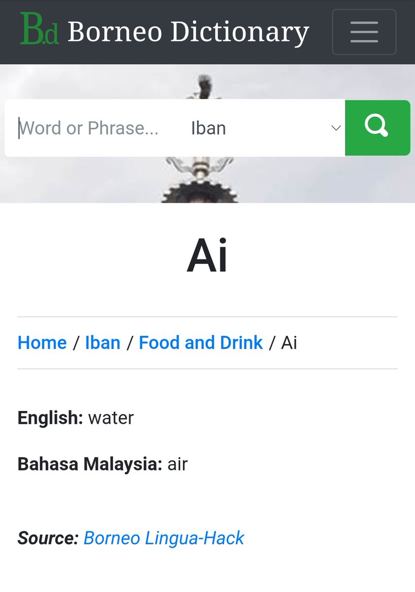 UdaShafiq's tweet photo. Ni kalau cakap Iban ni betul dah “ai” tu air.
Melayu-Polinesia Purba *wahiR
#Austronesia https://t.co/xnBG2J7j1s