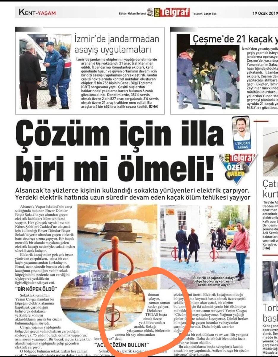 Alsancak'ta elektrik kaçağından dolayı vefat eden iki kişi, eğer şikayetlere çözüm bulunsaydı yaşıyor olacaklardı. 2019 yılında <a href="/EgeTelgraf/">Ege Telgraf</a>  gazetesi açık açık uyarmış "çözüm için illa biri mi ölmeli!" demiş.