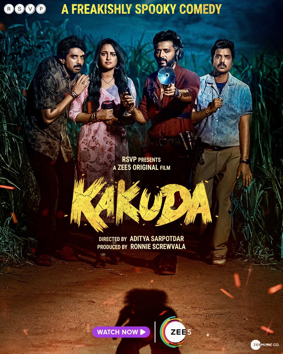 RaviKapoor's tweet image. #Kakuda is a horror-comedy that has spooky thrills with timing humor, giving me a engaging cinematic experience. Aasif's performance is matured &amp;amp; is so good, while the comedic chemistry between Riteish Deshmukh, Saqib Saleem remains undeniably explosive. Don't miss #KakudaOnZEE5!