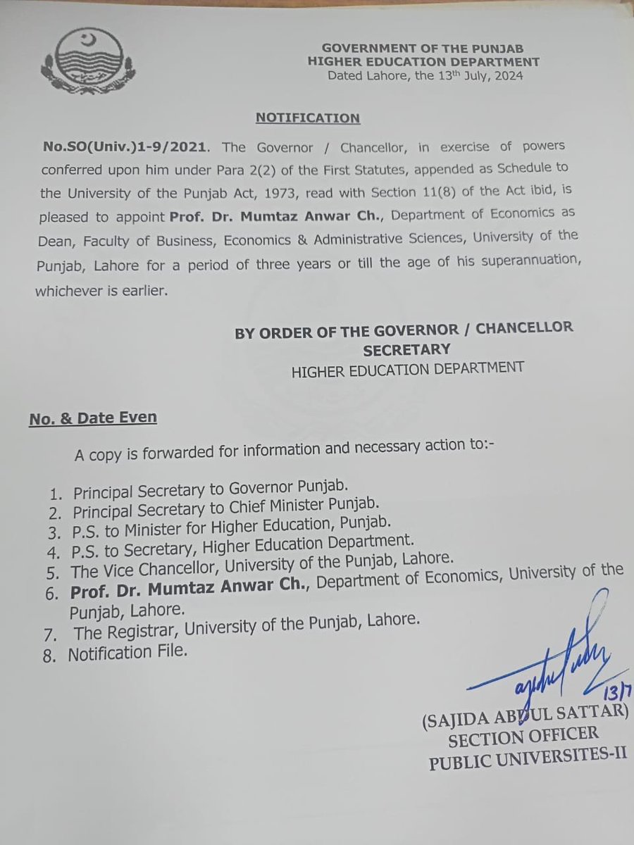 Mumtaz Anwar Ch (@mumtaz_anwar_ch) on Twitter photo Appointed as Dean, Faculty of Business, Economics and Administrative Sciences for second tenure. Alhamdulliah <a href="/PU_OfficialPK/">University of the Punjab</a> <a href="/betterpakistan/">Ahsan Iqbal</a> <a href="/punjab_hed/">HED Punjab Official</a> Appointed as Dean, Faculty of Business, Economics and Administrative Sciences for second tenure. Alhamdulliah <a href="/PU_OfficialPK/">University of the Punjab</a> <a href="/betterpakistan/">Ahsan Iqbal</a> <a href="/punjab_hed/">HED Punjab Official</a>