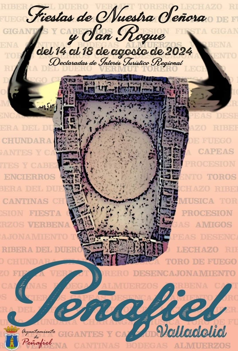 Presentación cartel de las Fiestas Patronales de Peñafiel 
!VIVA SAN. ROQUE 2024!