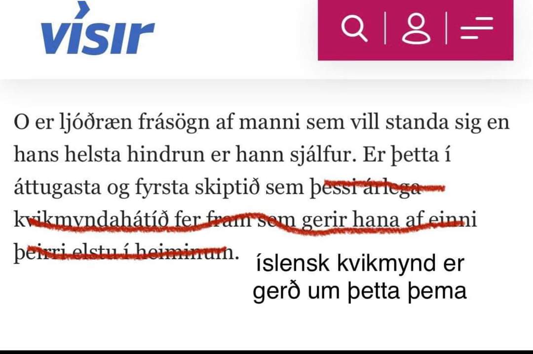 Nkl! Hvað þarf ég að gera til að fá eina almennilega íslenska sapphic mynd? Portrait of a lady on Hornstrandir eða eitthvað? Just saying... 
(Mynd nappað af Fyndna Femmanum)