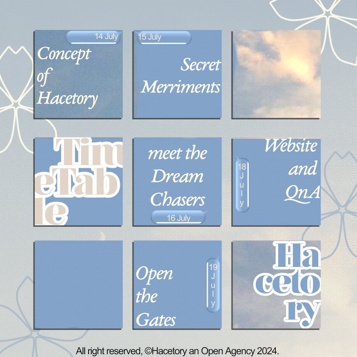 ⠀⠀
The time is slowly tickling, and suddenly our happiest journey will be starting soon. Discovering the details of our j͟o͟y͟f͟u͟l͟ a͟g͟e͟n͟d͟a͟, make sure to mark your calendar so you won't missed anything! 🗓️
⠀⠀