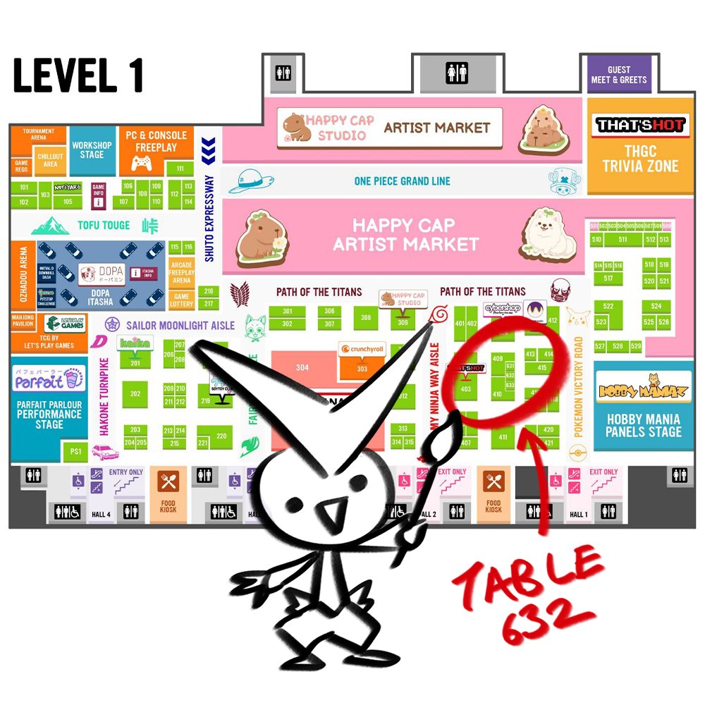 Victifreak's tweet photo. 1 week until @smashcon!! I'll be at table 632 selling prints including my 2024 SMASH! artbook illustration as limited posters! I'm shaking with excitement hope to see you there!!! https://t.co/Y6G29cZP0I