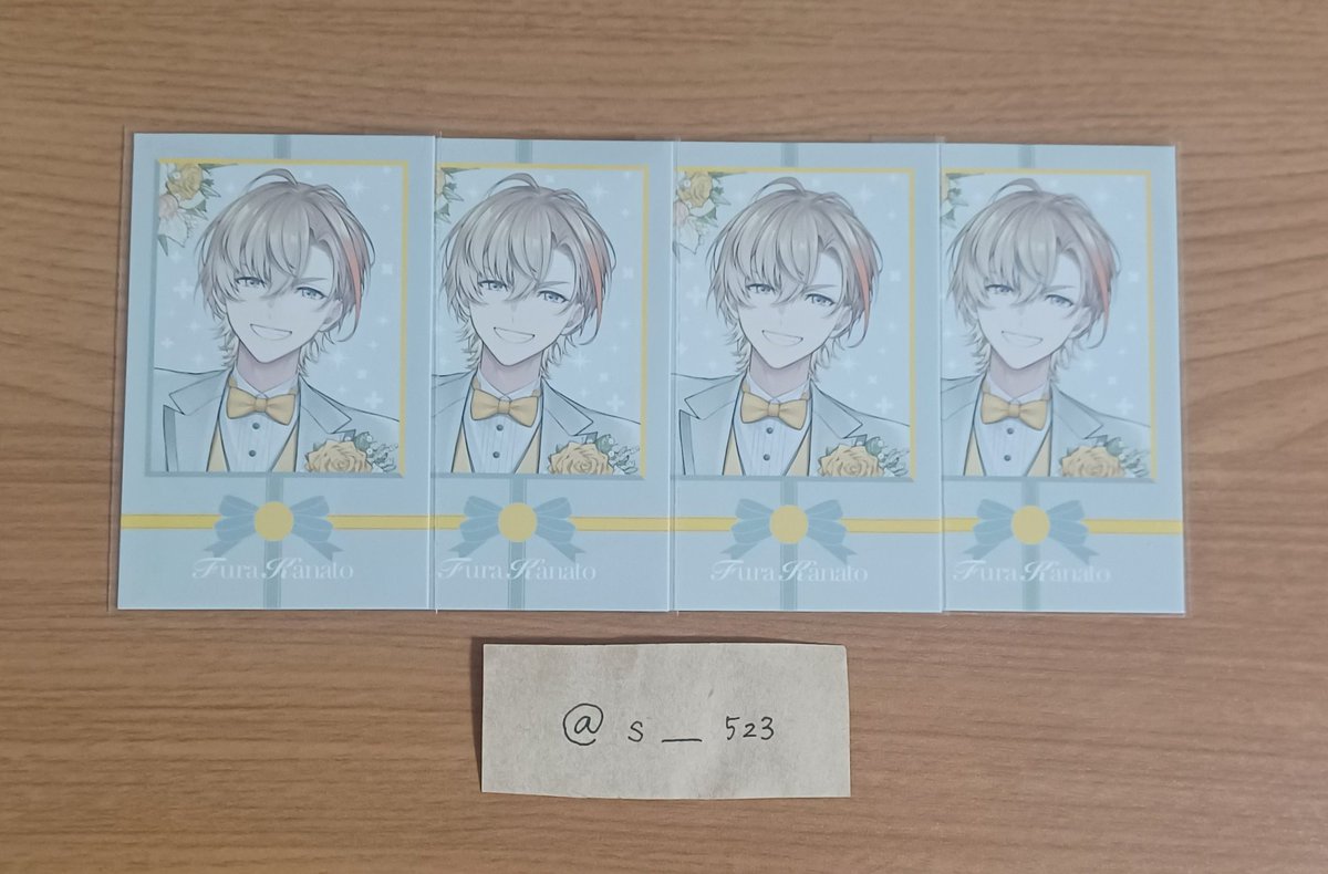 s___523's tweet photo. 【交換】
にじさんじ ジューンブライド2024 
ランダムチェキ風カード

譲￤🍝🍷N4
求￤🥂✨同種

郵送にてお取引、纏めての方優先
お声がけの際は必ずID付きのお写真をお願い致します。
お気軽にお声掛けください🙏🏻 https://t.co/XCWWzinwJo