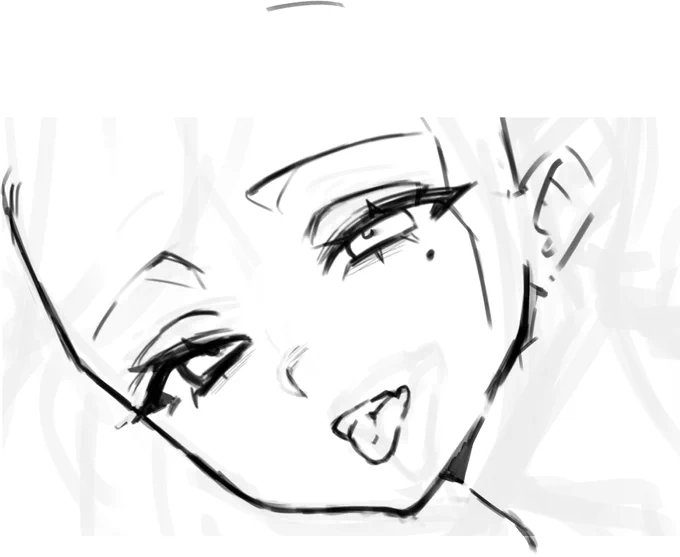 久しぶりに堂々とエッチな顔を描けてる!!!!!!!!!!!! 