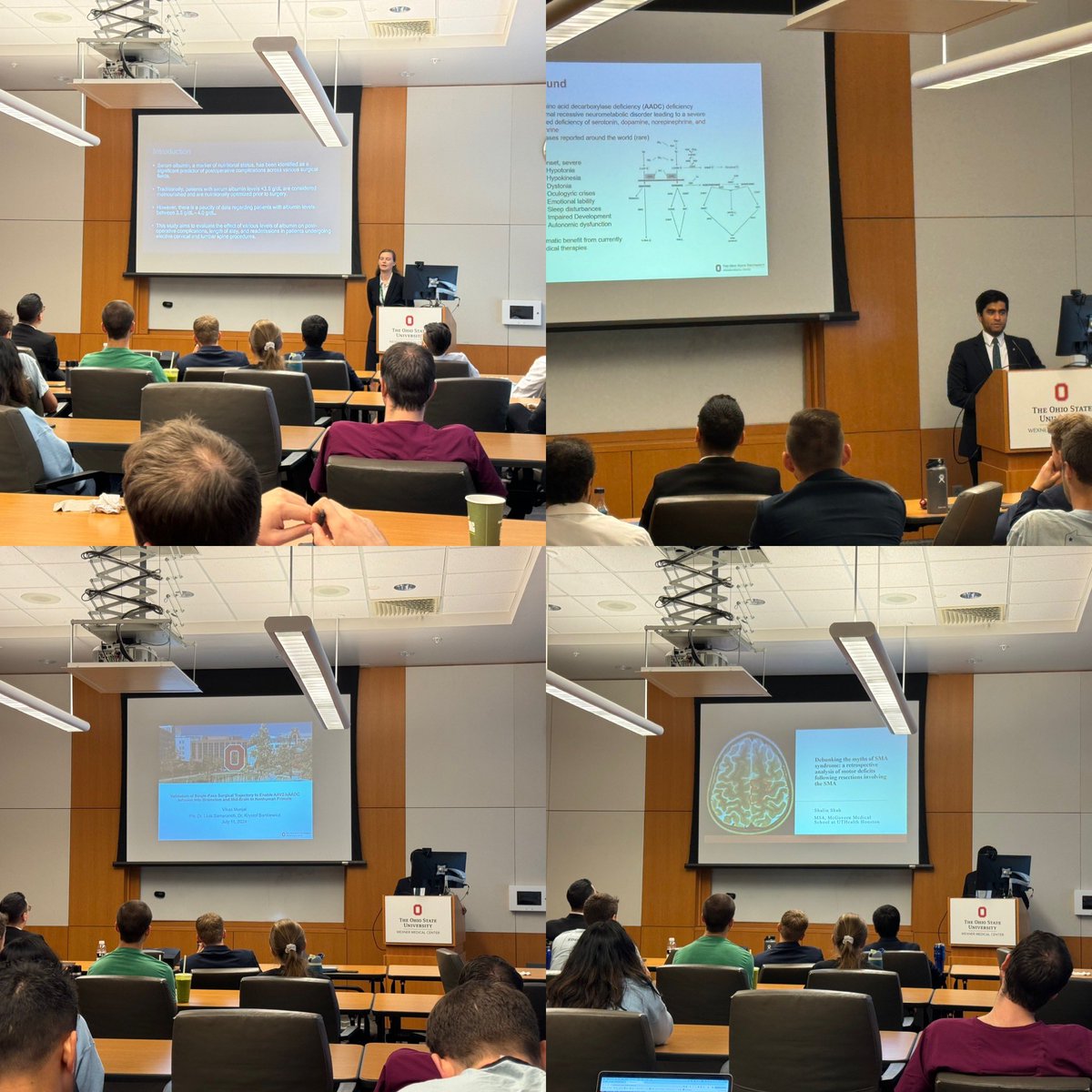 Great job by all of our (9!) July Sub-interns presenting their research at Grand Rounds!!