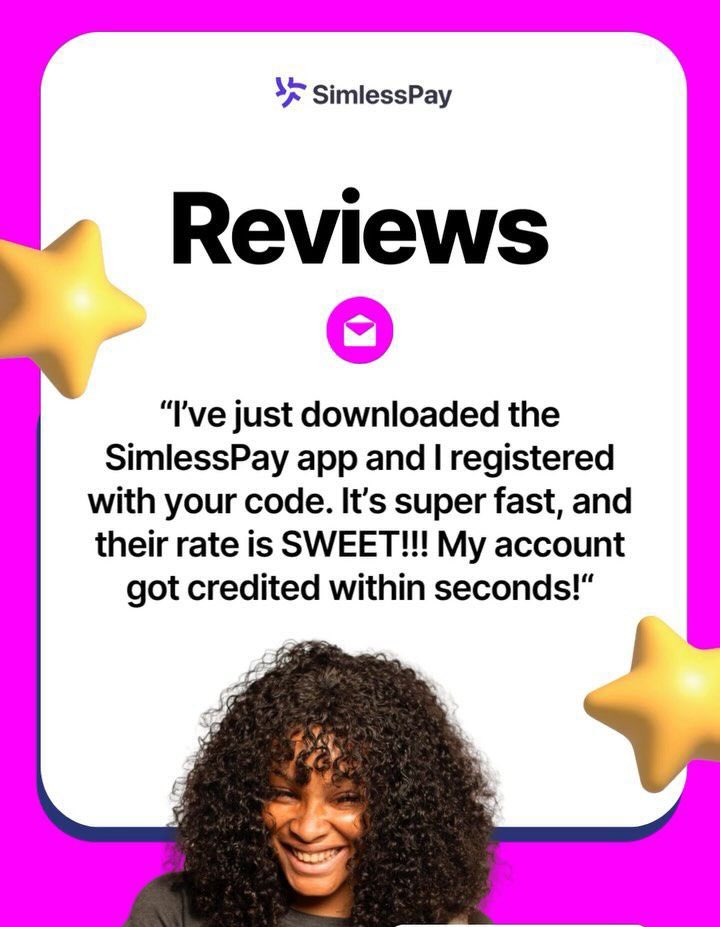 Remiplug's tweet image. Omotola, a Nigerian in Manchester is raving about Simlesspay's rates 🇬🇧🇳🇬

We love hearing happy customers!  Just like Omotola, you can enjoy fast  transfers and best rates when you send money from the UK to Nigeria with #simlesspay

Download the app today and see the difference!