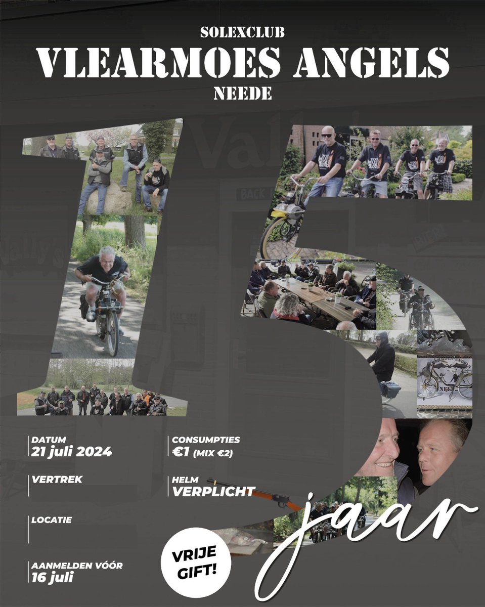 VlearmoesAngels's tweet photo. Kroon op 15-jarig jubileum .......voor meer: klik hier ->  https://t.co/l8RkIAqrpX  
#neede #solex https://t.co/DPEfeolpNH