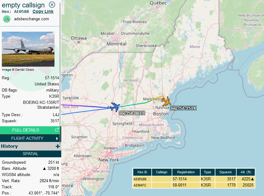 SirListenalot's tweet photo. #KC135 #AE058B #BLUE15 out of Pease for Mildenhall will take the Qatari #F16's #RETRO61-62 across the pond. I expect a #BLUE16 to join in https://t.co/FZHxS2C1sV
