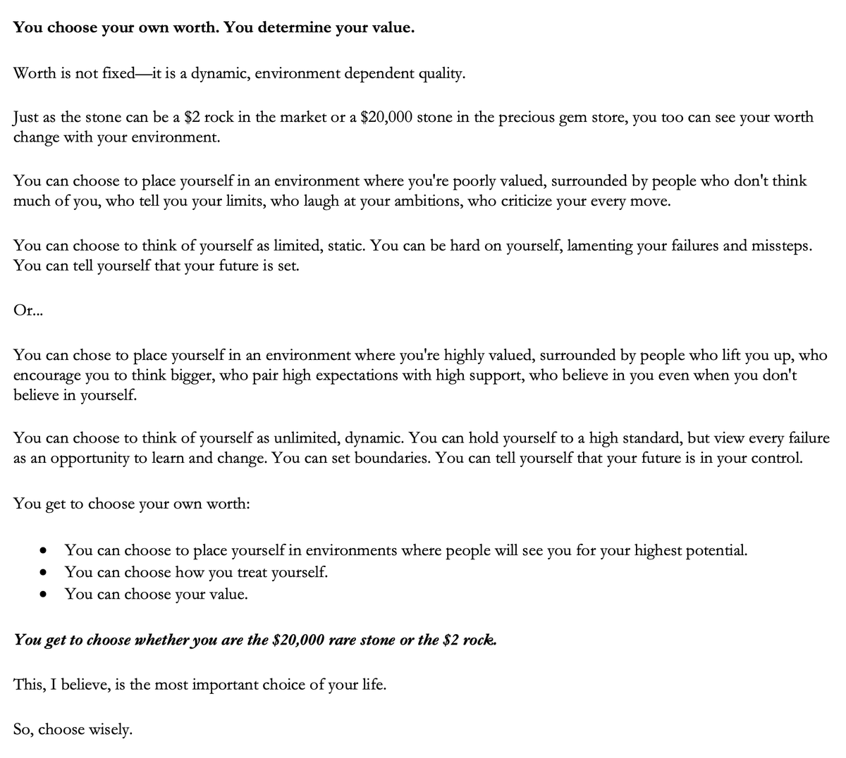 SahilBloom's tweet image. This is the most important choice of your life. Choose wisely.