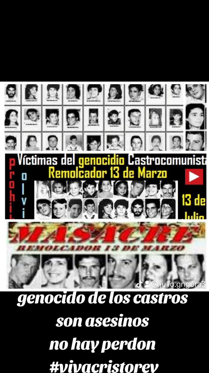 JulioGngora2's tweet photo. No puede HABER PERDON PARA ASESINOS CON LA MUERTE NO PAGAN
#AbajoLaDictaduraCastrista
#LibertadParaLosPresosPolìticos
#sonasesinos
#vivacristorey https://t.co/N7uGvvKuzn