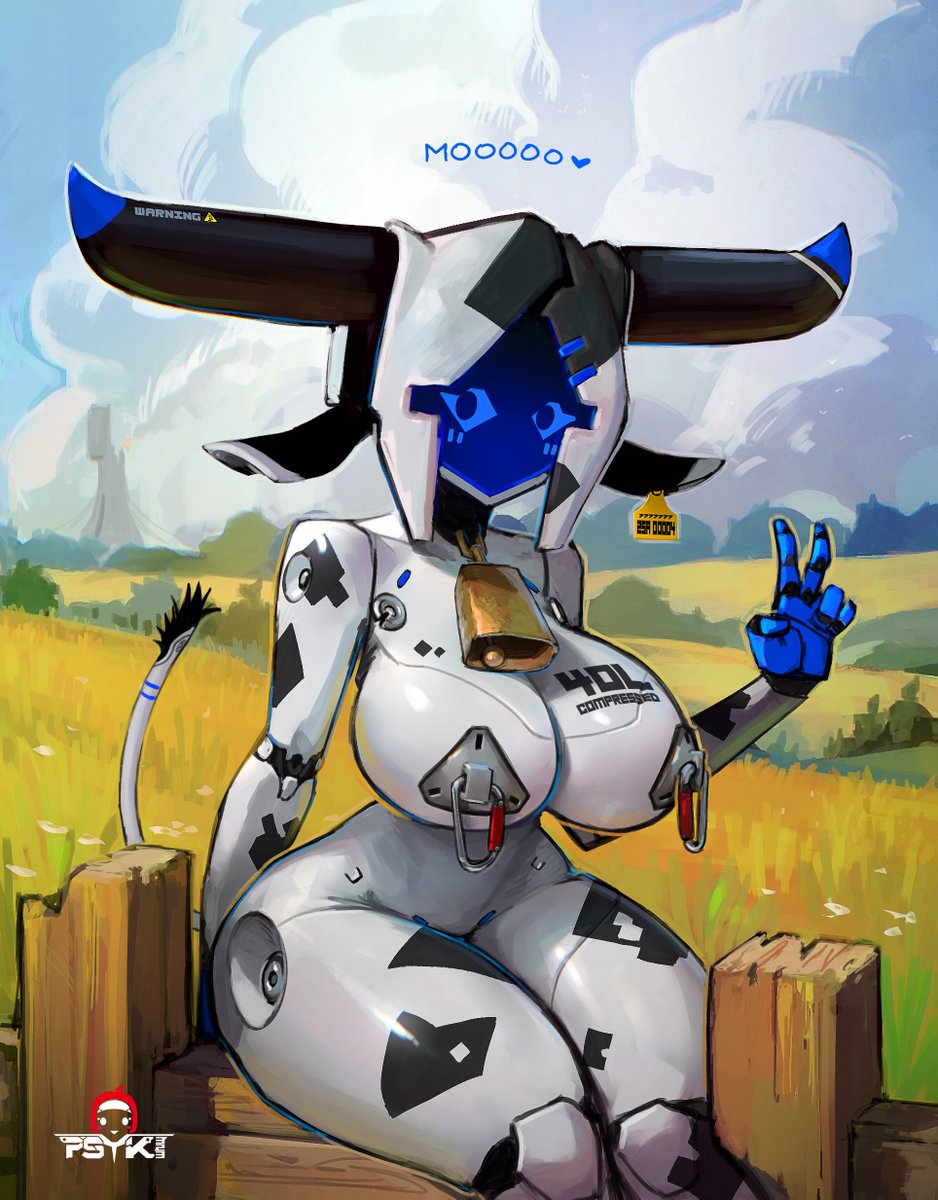 Psyk323's tweet photo. Cowbot 🐄🥛
The debut of the new robowaifu https://t.co/qYmsm8wwX5