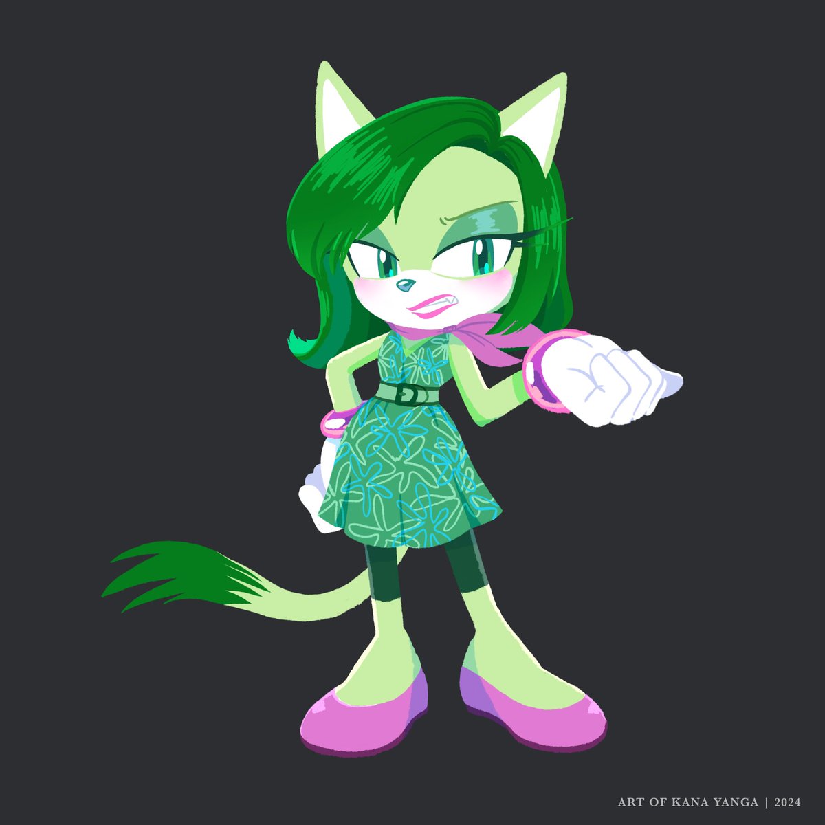 KiminaFoxArt's tweet photo. Disgust The Cat💚 #Insideout2 https://t.co/c9Aw92KOl6