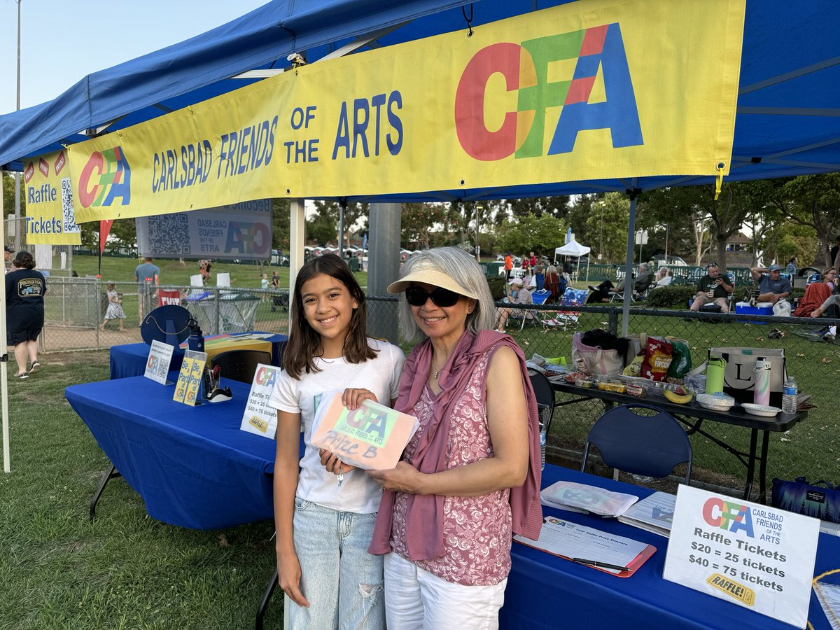 CarlsbadFriends's tweet photo. Congratulations to our #RaffleWinners! See you next week at #CalaveraPark 
Thank you to our #Sponsors! All proceeds go to support #Arts and #Culture programs in the City of #Carlsbad https://t.co/lEm4uthvMb