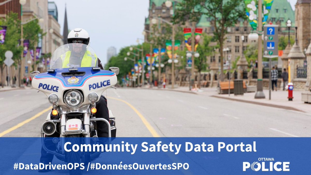 OttawaPolice's tweet photo. The OPS Community Safety Data Portal was designed to promote transparency, accountability and innovation by providing data that can be downloaded and analyzed by anyone!

https://t.co/gmjNh7pmkh  

#DataDrivenOPS https://t.co/iG9iw2tOVj