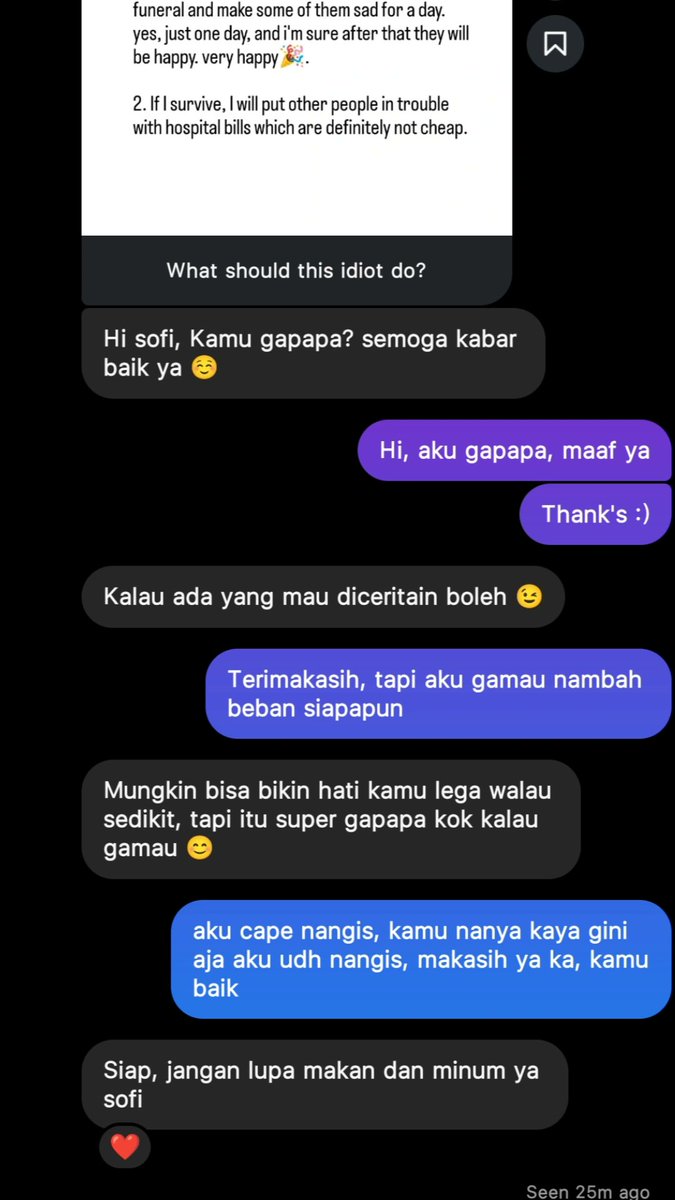 Jannahsof's tweet image. Post untuk memberi kabar kepada orang2 terdekat. Tapi justru yang notic adalah orang yang aku kenal hanya 2 hari, setelah itu masing-masing dari kita hanya followers. Tidak perlu kalian tau masalahnya. I just want to know that you guys are really there for me.