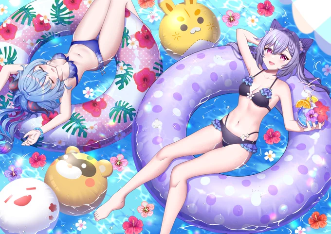 今年はのんびり過ごす夏#GenshinImpact 