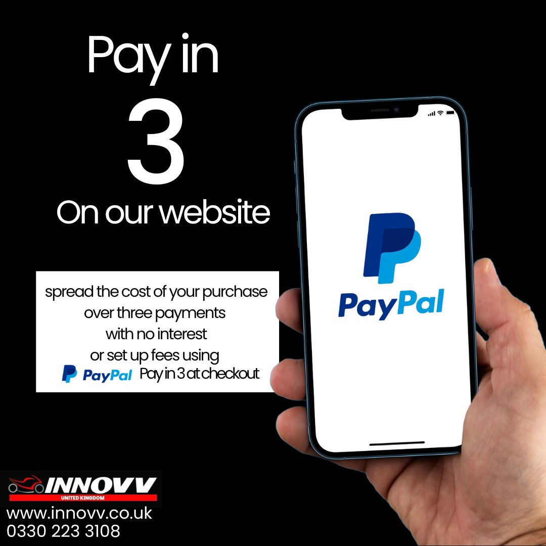 InnovvUk's tweet photo. Rising costs in everyday life are impacting us all.. We want to help make your purchase more affordable, so we have added this payment option at the checkout 🙌
https://t.co/vb75aEWwq2 #motorbike #motorcycle #dashcam #motorcyclecamera #cameramount #Roadsafety  #paypal #payin3 https://t.co/KreIRarHUa