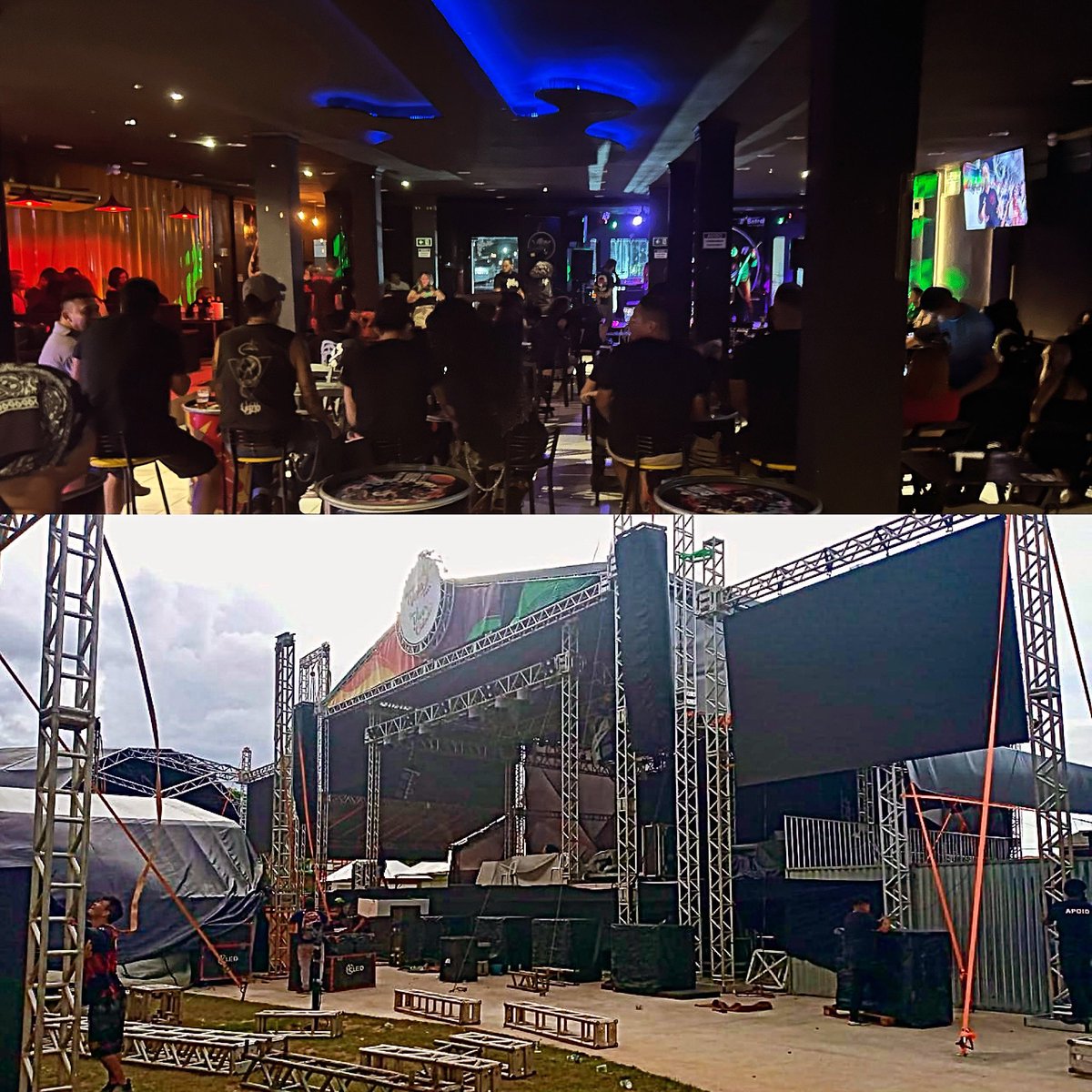 Teve bom na abertura do @diamundialdorock.mcp ontem no @vox_musicbar ! Mas hoje, com esse palco maravilhoso de frente ao Rio Amazonas, a noite ao lado de <a href="/angraofficial/">Angra</a> e <a href="/charliebrownjr/">charliebrownjr</a> promete!
Let’s goooo