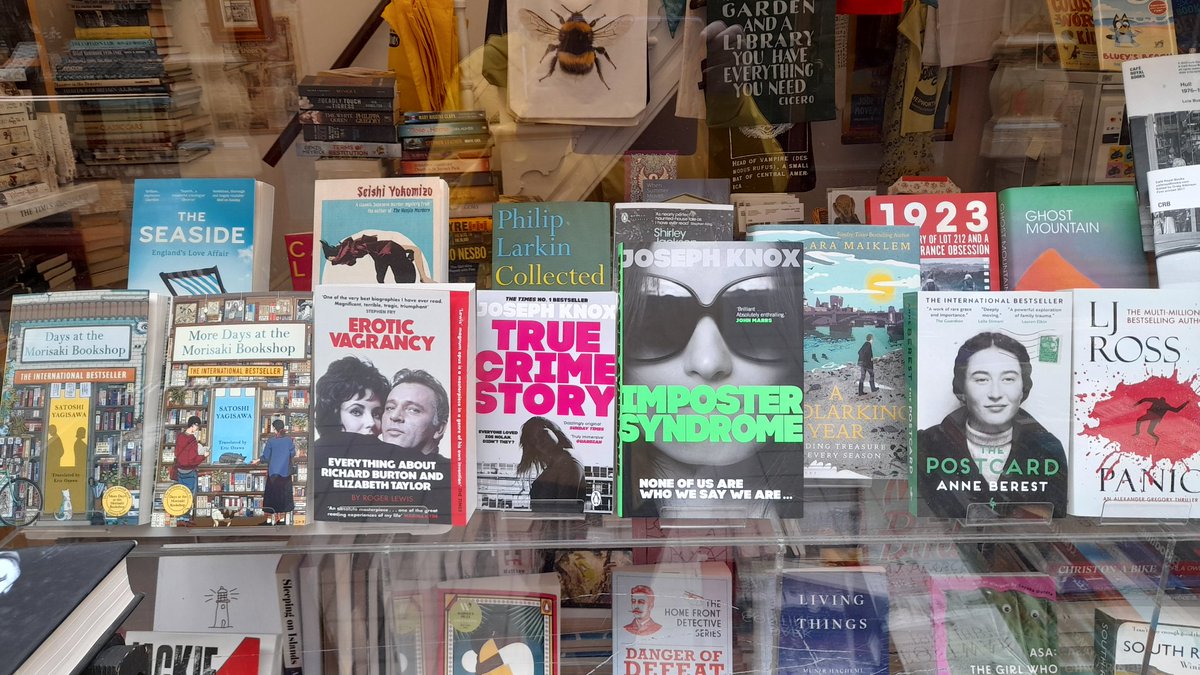 JEBooksHull's tweet photo. There are lots of great new books in the window, including Imposter Syndrome by @josephknox__ and Panic by @LJRossAuthor - you are more than welcome xxx https://t.co/JrrzOSleRg