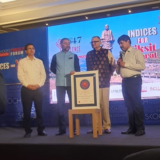 Exciting news! 
Shri Meenakshi Sundaram, Secretary Planning and CEO CPPGG, Govt of Uttarakhand has been honored with the prestigious #SKOCHAward in Delhi for Accelerating Economic Growth and Fast Tracking SDGs.  #SDGs #EconomicGrowth <a href="/ukcmo/">CM Office Uttarakhand</a> <a href="/drmanoj_pant/">MANOJ KUMAR PANT</a>