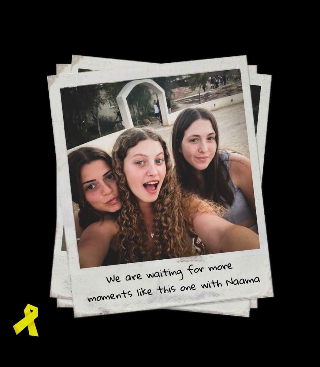 Bring_Naamalevy's tweet photo. Day 281 of awaiting Naama’s return (on right). 💕🎗️🎗️#Bringthemhome https://t.co/4olmly28yy