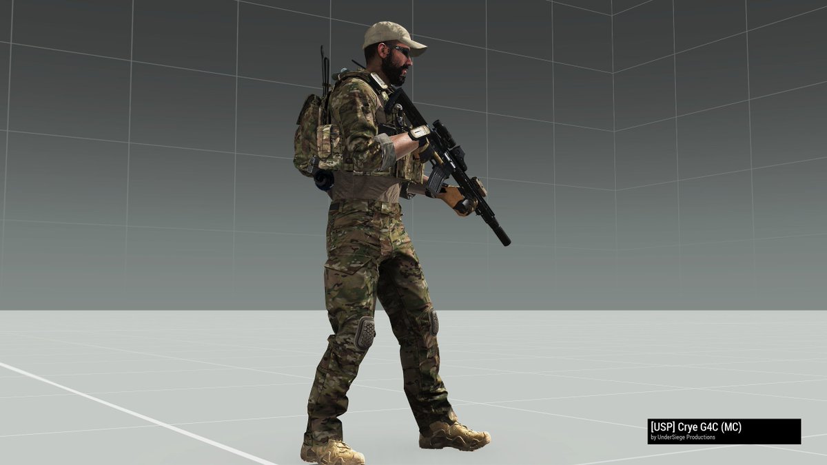 USPmod's tweet image. WIP: Early look at the Crye G4 uniform ingame.