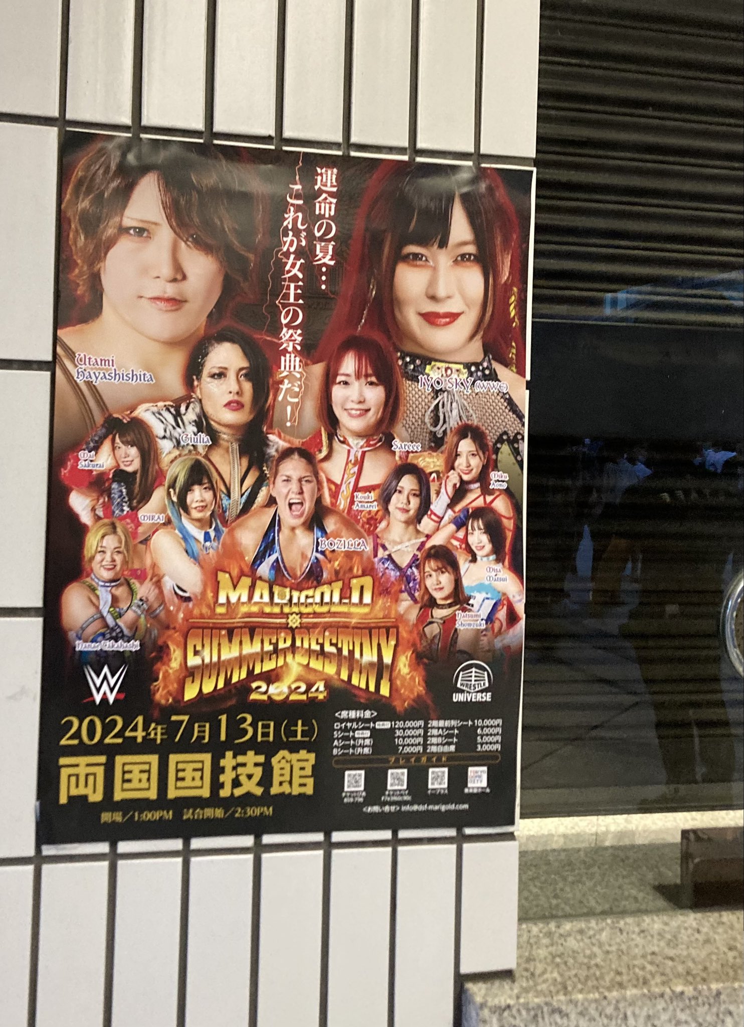 女子プロレス　マリーゴールド　B2ポスター　イヨスカイ　IYO SKY WWE Amazon.co.jp: 女子プロレス マリーゴールド B2ポスター