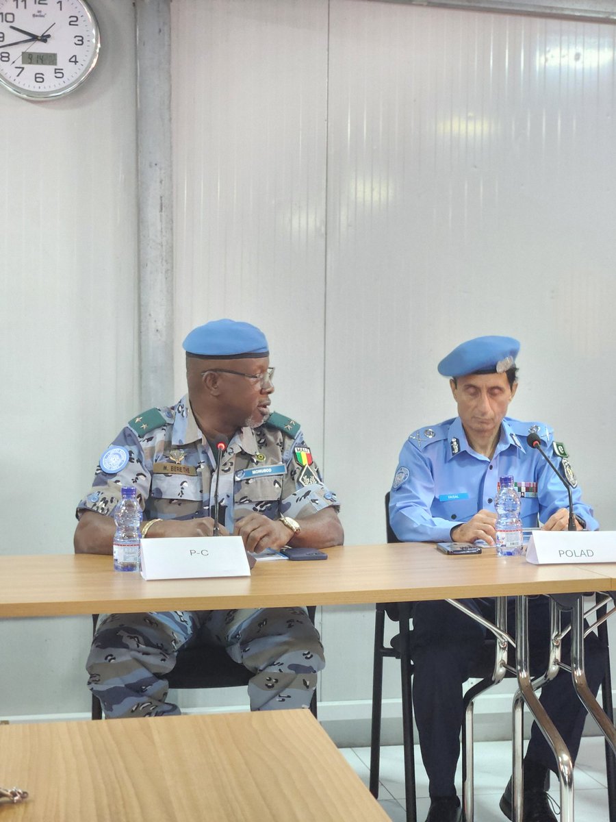 #Kinshasa - Le polad a successivement échangé avec <a href="/UNPOL/">United Nations Police</a> du secteur de Kinshasa et #Egypfu-2  afin de s'enquérir de leurs conditions de vie et de travail.