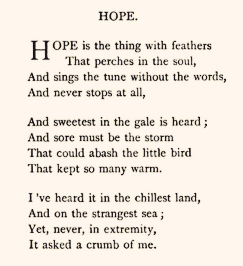 Always worth giving the full version of this an outing. 🙂

• Emily Dickinson •