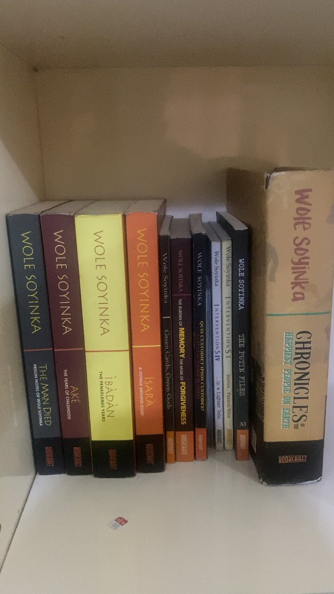 Mandela1467's tweet photo. Showing off my WS collections on #kongi 90th  Birthday celebration. Happy Anniversary of Birth, Prof. Soyinka 🥰🥰😍 https://t.co/miazwkoNrE