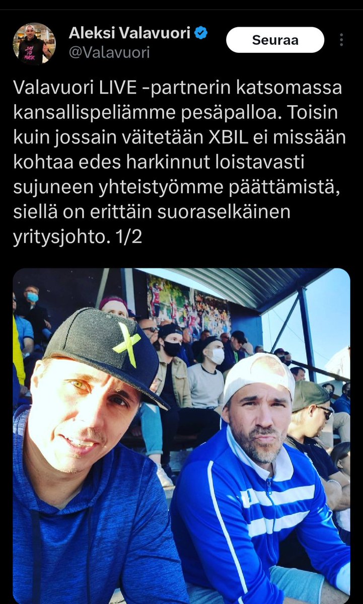 lapsytin's tweet photo. Erittäin suoraselkäinen #XBIL johto 😂😂😂 @Valavuori houkutteli urheilijoita tähänkin kusetukseen mukaan. "Valehtelua ja kusetusta on ollut hirveä määrä" sanoo #Tappara Savinainen, jotenkin osuva kuvaus kaikesta puuhastelusta, mihin Valavuori osallistuu https://t.co/PMbgHamZvU