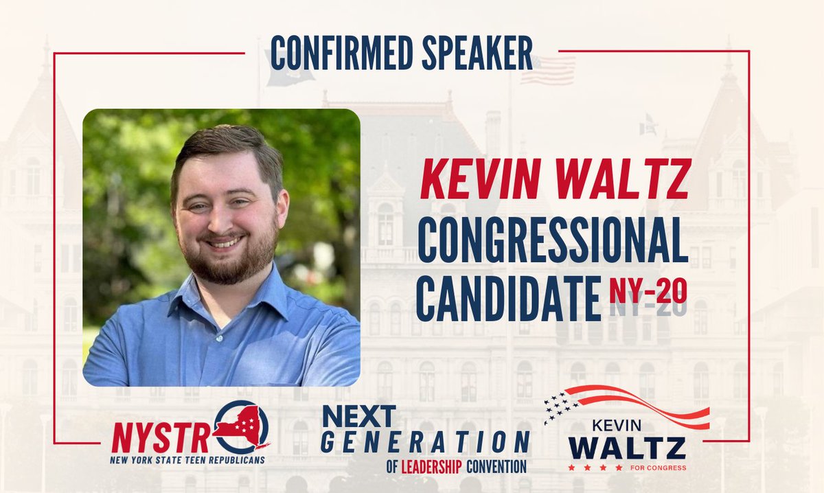 NewYorkTRS's tweet photo. Our #NGLC is one day away! We're proud to be joined by @waltzforny, who will flip #NY20 from 🔵 to 🔴.
And we've got his back. 🇺🇸
RSVP ➡ https://t.co/xK6C7qf1HL https://t.co/98wUh9z0Cv