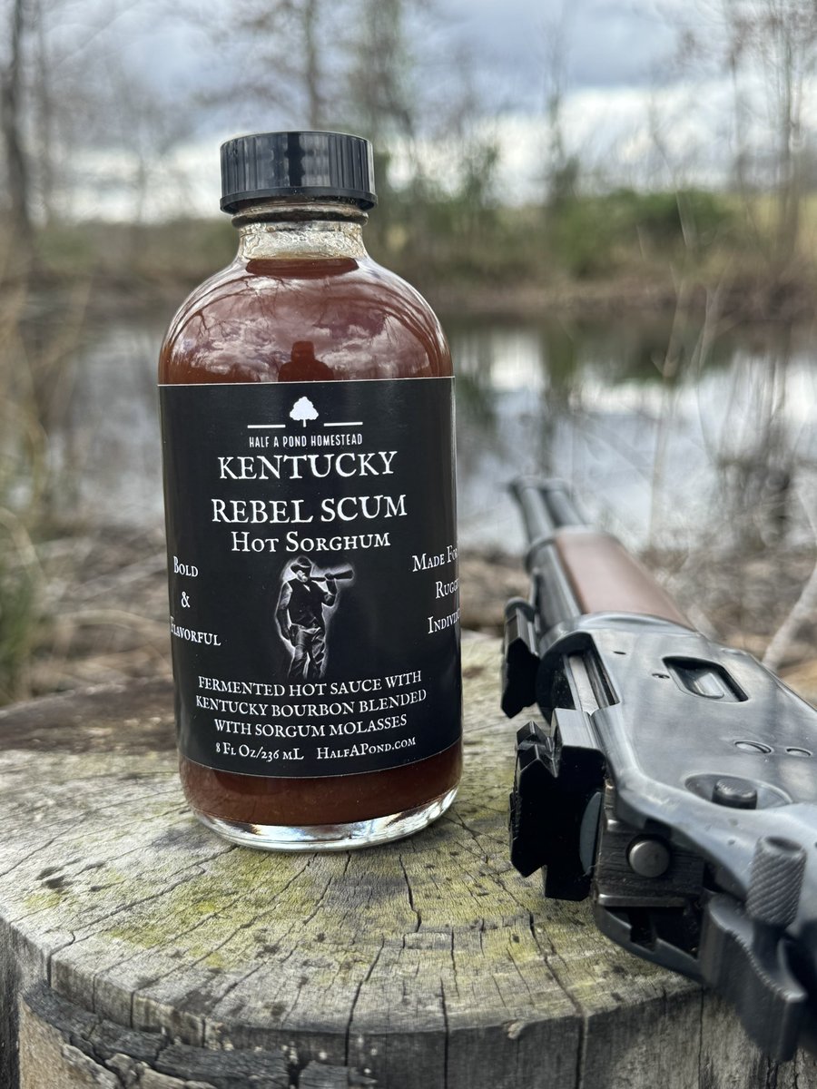 Half_A_Pond's tweet photo. GM Pocket Friends, Happy Saturday!

Our busy weekend starts now. We’ve got a new batch starting & another almost ready to bottle. And a ton of stuff at home to do too. Why not add another one! 😂

🔥LET’S DO ANOTHER GIVEAWAY🔥

This time, we’ve got a bottle of Kentucky Rebel Scum Hot Sorghum up for grabs!

Like & share this post AND follow our page to be entered - We will pick a winner at 7pm Central Sunday! 

Good Luck! 🔥😎🤝

#KentuckyRebelScum