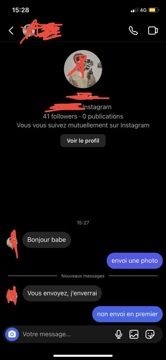 saraa__133's tweet photo. Les gens svp je sens c un pedo que j’ai trouvé sur plato et mtn on se parle sur insta, donner moi des idées pour l’arnaquer ou quoi https://t.co/iL59oYQFrW