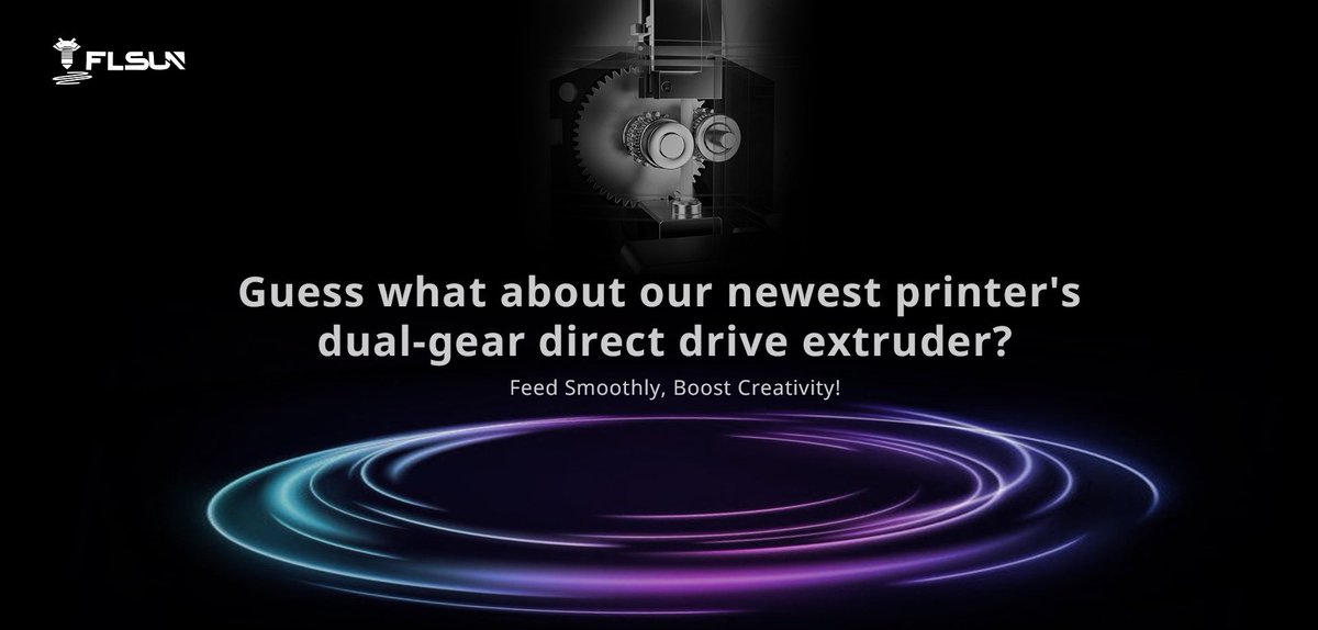 Flsun_official's tweet image. The guessing game is getting exciting! Ready? Third question: Guess what about our newest printer's dual-gear direct drive extruder?
Brace yourself for an extrusion force that delivers unmatched control and consistent extrusion!
#3DPrinter  #3DPrinting #printed #3DPrinted #3DTech