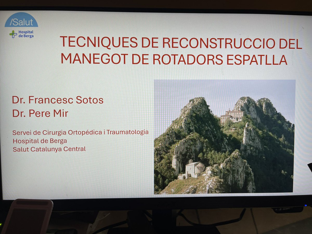 TraumaBerga's tweet photo. Presentació “Tècniques de reconstrucció del manegot de rotadors d’espatlla” Sessions Catalunya Central (Manresa-Berga): la nostra experiència en capsuloplàstia superior, baló subacromial i transferència dorsal ample. #prifberga #capsuloplastia #berga #hospitaldeberga https://t.co/Uhh6so9UEy