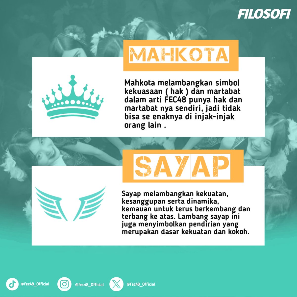 falconsid_'s tweet photo. Beda orang beda daerah tapi mempunyai selera dan tujuan yang sama yaitu mensupport @officialJKT48 adalah bibit awal terbentuknya komunitas ini, berawal dari yang belum kenal sampai saling mengenal dan menjalin pertemanan itu dapat terlihat dalam filosofi logo.
#fec48
@ https://t.co/zEgeNkpLdz