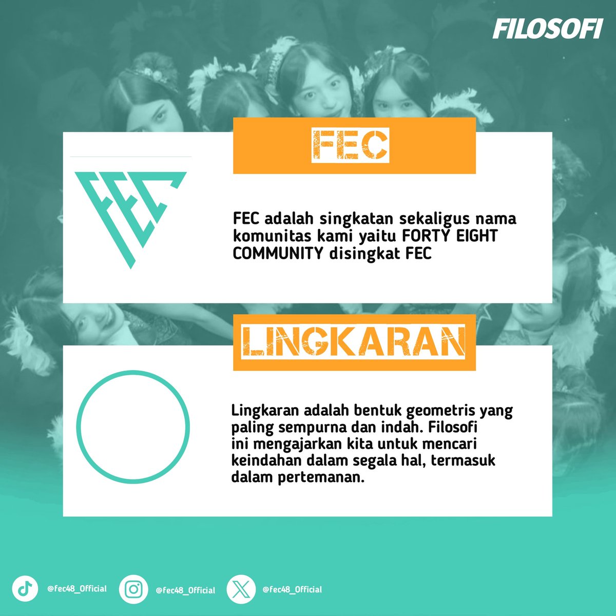 falconsid_'s tweet photo. Beda orang beda daerah tapi mempunyai selera dan tujuan yang sama yaitu mensupport @officialJKT48 adalah bibit awal terbentuknya komunitas ini, berawal dari yang belum kenal sampai saling mengenal dan menjalin pertemanan itu dapat terlihat dalam filosofi logo.
#fec48
@ https://t.co/zEgeNkpLdz