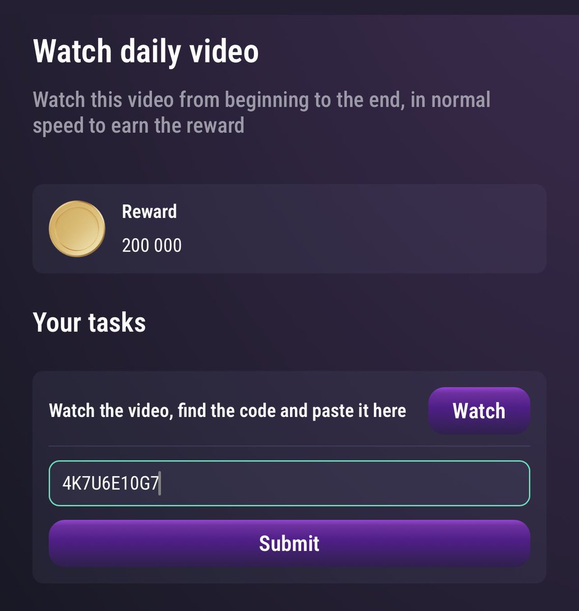 🤖 #TAPSWAP daily codes 🤖

🧑‍💻Learn 10 new crypto Terms :

Code : 4K7U6E10G7

👉 Follow me for updates ✅ 

#tapswap #Tapswapcode #TAPSWAP #TapToEarn #btc #BTCNews