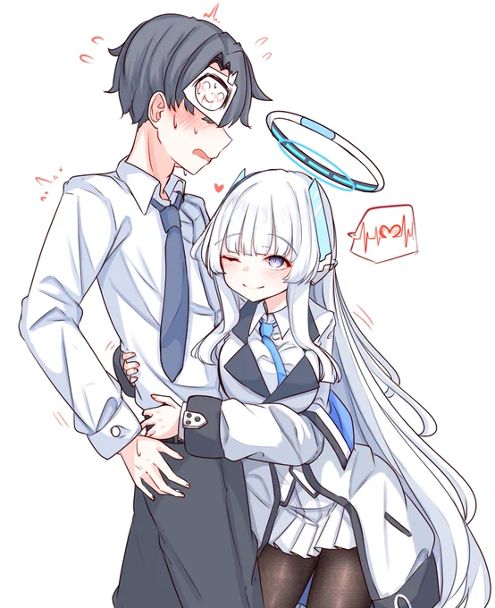 #ブルアカ    #ブルーアーカイブ   生塩ノア    noa, heart rate check ~ 